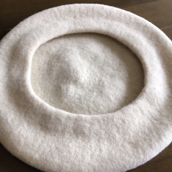 Vintage wool blend cream beret clueless - Picture 4 of 4